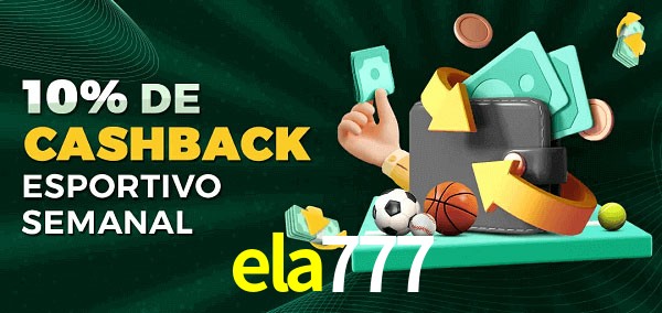 10% de bônus de cashback na ela777